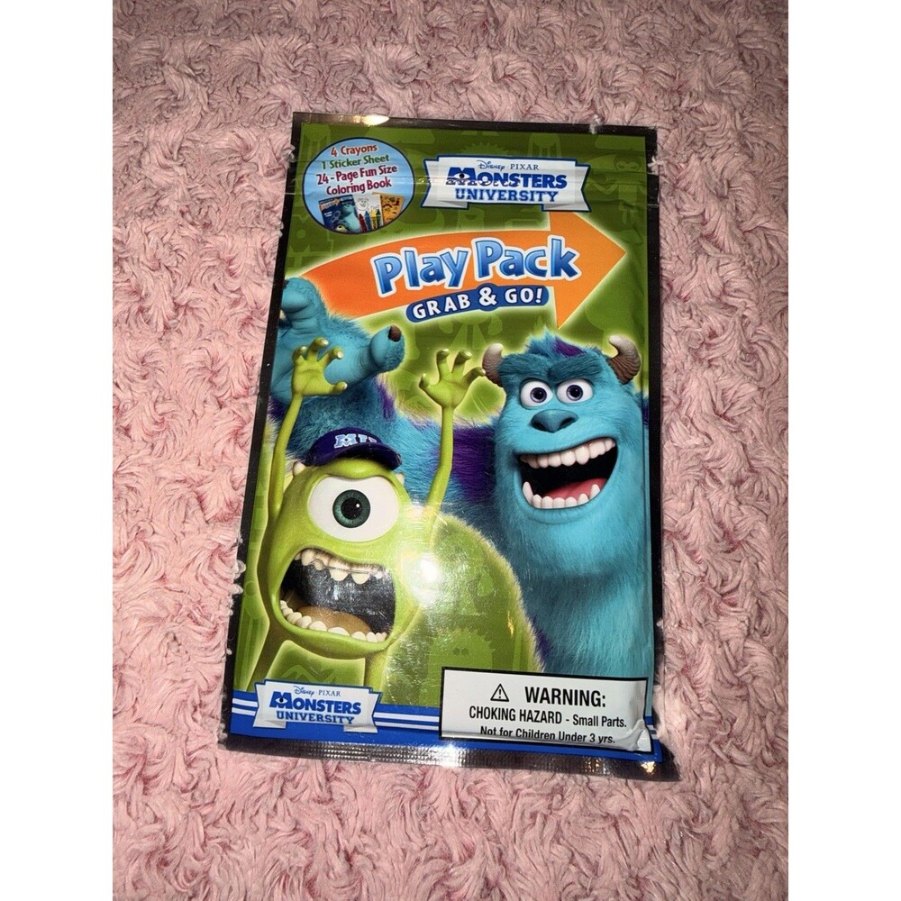 Disney Monsters University Play Pack Grab & Go Activity Pixar Coloring Book
